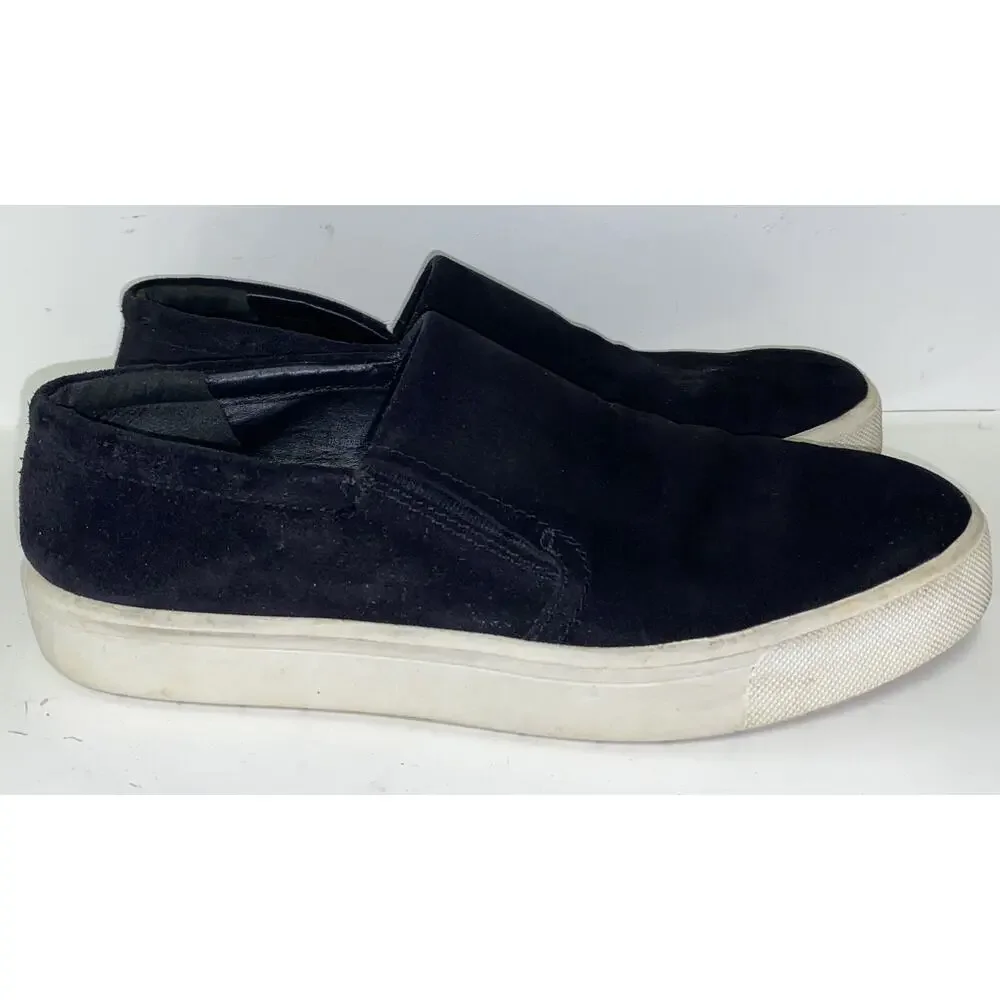 VINCE Slip On Black Leather‎ Mens Shoes Size 9M UK 40 Casual Dress